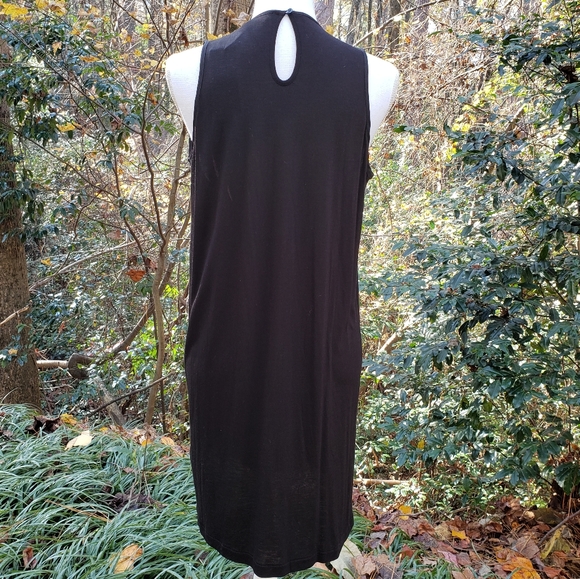 FRENCH CONNECTION Polly Dress in Black Pleats Sleeveless Size 6 - Picture 6 of 7